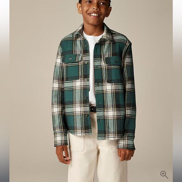 Crewcuts Kids' long-sleeve Seaboard soft-knit shirt in plaid - Picture 1 of 4